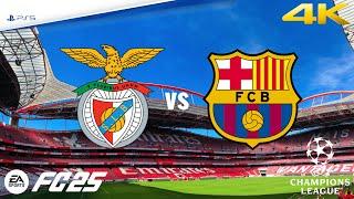 Benfica vs Barcelona | UEFA Champions League | EA FC 25 | PS5 4K HD