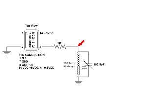 MCO 1510A 1MHz Oscillator Square Wave to Sine Wave