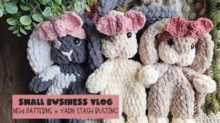 Small Business Vlog | New Patterns to Try, Pattern Tests, + Stash Busting Yarn