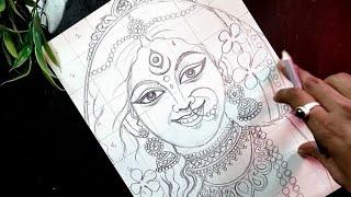 Maa Durga Beautiful drawing | Devi Durga Oil Pastel drawing Part 1