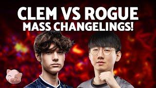 CLEM vs ROGUE'S Crazy Mass Changeling Strat! | Big LiuLi Cup 2 (Bo5 TvZ) - StarCraft 2