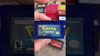 The Rarest Pokemon Sapphire Game In Existence, Nintendo's Not For Resale Cartridge Used For Demos.