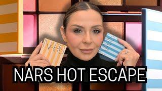  NEW MAKEUP .. NARS Hot Escape Palettes Apply and Compare!!