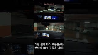그랑 콜레오스 VS 싼타페 모터 구동음 비교영상 #HEV#중형suv