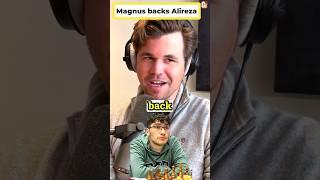 Magnus Carlsen backs Alireza 