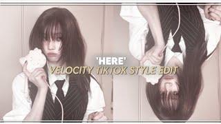 "Here" Velocity Tiktok Style Edit Preset - ALIGHT MOTION