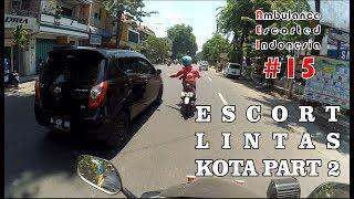 ESCORTING AN AMBULANCE IN INDONESIA #15 PART 2/2 | ESCORT TO PROBOLINGGO CITY WITH LADIES BIKERS