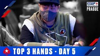 TOP 3 POKER HANDS | EPT Prague Day 5 Highlights ️ PokerStars