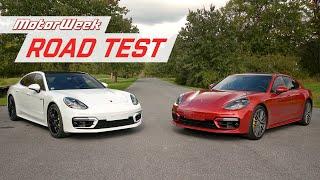 2021 Porsche Panamera Turbo S & Panamera 4S E-Hybrid | MotorWeek Road Test