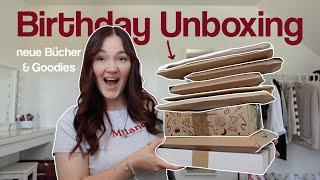 Unboxing Haul *birthday edition* ️ (bücher, lesezeichen,...)