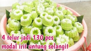 RESEP KUE PUTU AYU TERIGU 1 Kg LEMBUT DAN MENGEMBANG TAPI IRIT MODAL