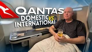 QANTAS domestic Vs international Business class!