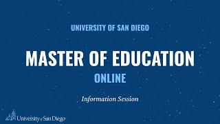 Master of Education Spring 2024 Information Session