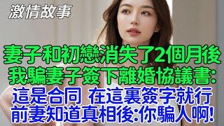 妻子和她白月光消失了2個月後，我騙妻子簽下離婚協議書：這是合同，在這裏簽字就行，前妻知道真相後：你騙人啊！我找到丈母娘：阿姨，現在生意穩定了，合同也到期了！我默默出國，看著簽好的離婚協議後她慌了！