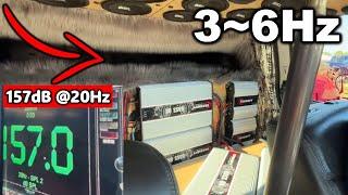 32,000 WATTS ON 24" SUBWOOFERS!? 3-6HZ SUB FLEX!!!