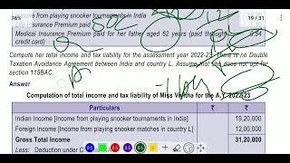 Double Taxation Agreement Avoidance Test your Knowledge Q and A from ICAI Study Material