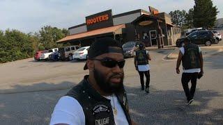 Bikers At HOOTERS On Harleys‼️ *Pharaoh Souls MC*