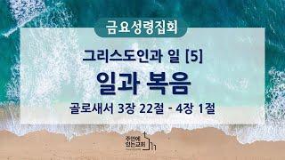 [금요성령집회] 2024년 11월 29일(금)ㅣ그리스도인과 일[5] 일과 복음ㅣ골로새서 3:22-4:1ㅣ정한영 목사