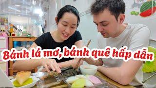 #264 Mẹ cho con rễ Pháp ăn hột khổ qua? Làm món cuốn này ăn chống ngán sau Tết-bánh lá mơ, bánh bò