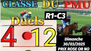 Pronostic PMU: Bases solide du quinté du dimanche 30/03/2025 R1-C3-AUTEUIL