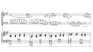 "drowned" for piano trio (piano, cello, violin) (score)