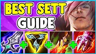 HOW TO PLAY SETT TOP & SOLO CARRY IN SEASON 11 | Sett Guide S11 - League Of Legends