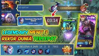 SELENA GrandFlame LEGENDARY MENIT KE-3 !! TOP GLOBAL SELENA SUPER BAR - BAR - Mobile Legends