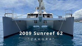 Catamaran For Sale "Zahora" a 2009 Sunreef 62 ---on site tour---