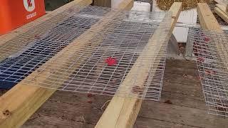 Easy DIY jumbo Coturnix Quail stackable, portable (sellable) cage with Egg Roll Out. Tips and Tricks