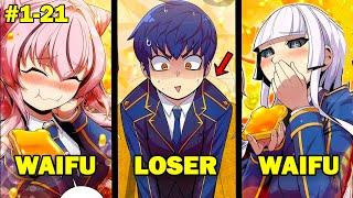 [1-21] Loser Absorbs Powers from Anything He Sees Including Waifu Affection! Manhwa Recap