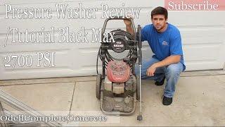 Pressure Washer Review/Tutorial Black max 2700 PSI Honda Motor