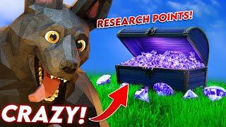 How Much RESEARCH POINTS Can I Get in 10 MINUTES!? (Animal Company VR)