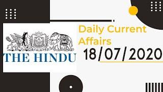 The Hindu Analysis 18 July 2020 by Rana Sir