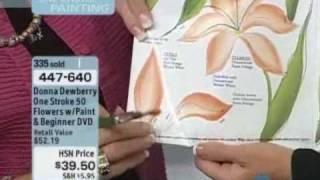 Donna Dewberry One Stroke 50 Flowers with Paint and DVD