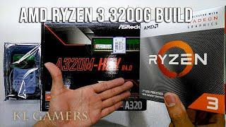 AMD Ryzen 3 3200G ASRock A320M HDV R4.0 Kingston 8GB DDR4 Seagate HDD AVF 560 Cheap Desktop Build