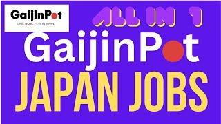 Gaijinpot Jobs || All jobs in Japan for Foreigner || Remote jobs || No Nihongo