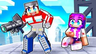 Playing as a PROTECTIVE TRANSFORMER in Minecraft!