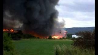 Großbrand bei Hannover im Zeitraffer - einmalige Aufnahme!