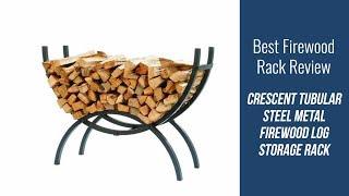 Metal Firewood Rack Review - Crescent Tubular Steel Metal Firewood Log Storage Rack