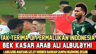 EMOSI TAK TERKENDALIKAN KALAH DARI INDONESIA PEMAIN ARAB AJAK GELUT HUBNER DI LUAR LAPANGAN 