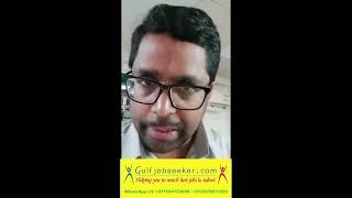Santosh Got Job Thrice through Gulf Job Seeker #vacancy #recruitment #dubai #gulfjobseeker