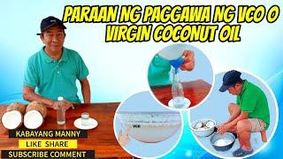 VCO Virgin Coconut Oil: HOMEMADE