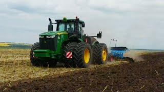 Самый большой в мире плуг Лемкен! Вспашка John Deere 9520R с Lemken EuroTitan 12 корпусов