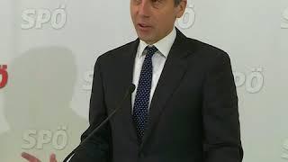 Christian Kern nach dem Parteipräsidium (14.11.2017)