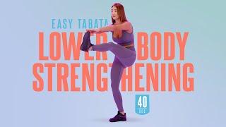 EASY TABATA 13-2 Hard : LOWER BODY STRENGTHENING (‍️이지타바타 운동 13-2. 전신을 이용한 하체 강화 운동 40초 버전)