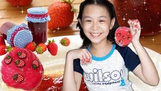 STRAWBERRY JAM SLIME | REQUESTED VIDEO | BLEZD SLIMES AND MORE