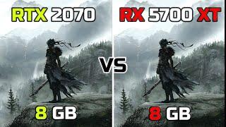 RTX 2070 vs RX 5700 XT - Testing Top 12 Games in 2025