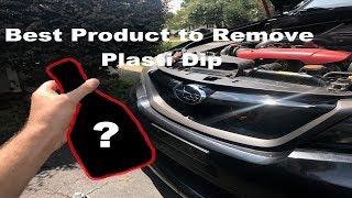 How to remove Plasti Dip that won't peel off