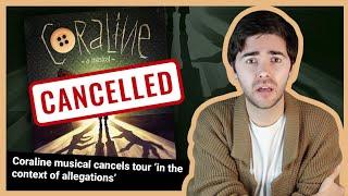 why the CORALINE musical is cancelled | UK theatre tour pulled amidst Neil Gaiman allegations