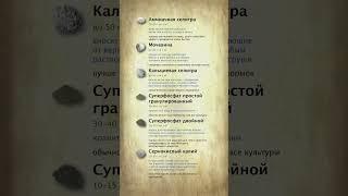 Минеральные удобрения весной и летом